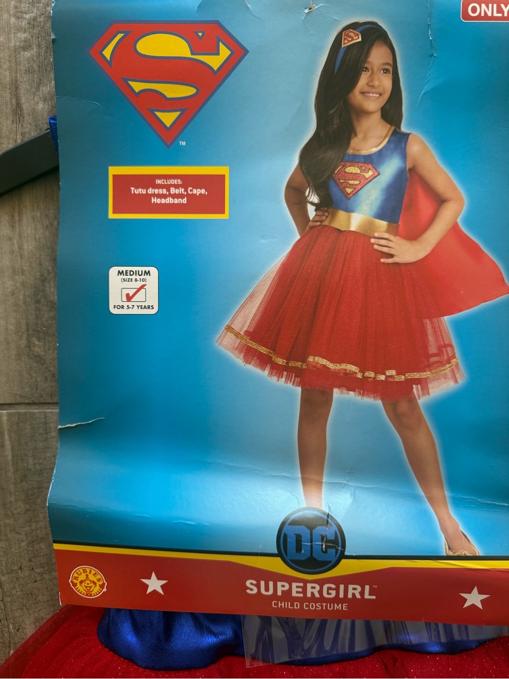 Target Supergirl Costume - Blue, Red & Gold